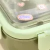 Green cartoon lunch box, children's portable lunch box, food-grade PP safe material Application Scenario